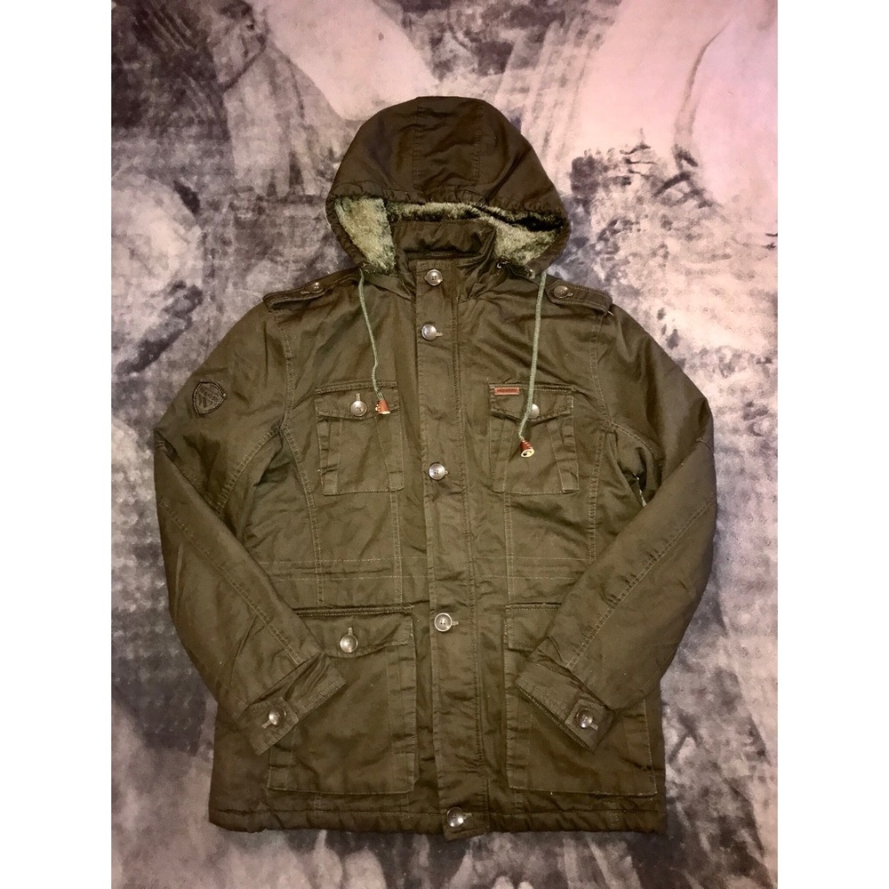 “Wantdo” Men’s olive green field jacket